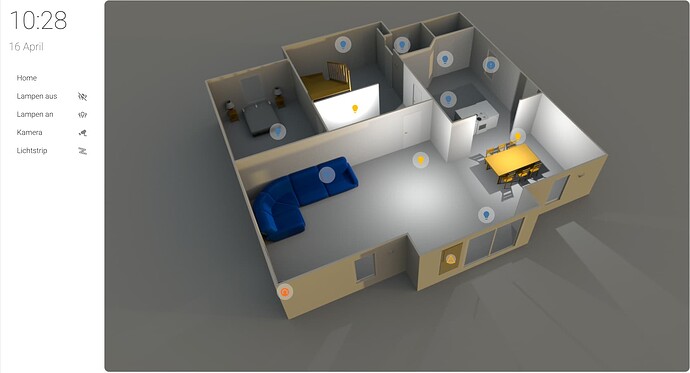 Interaktiver 3D Grundriss als Home Assistant Dashboard