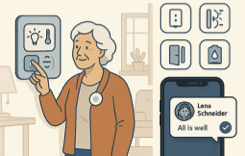 Oma Smarthome im Smart Living Smart Home von Theben AAL